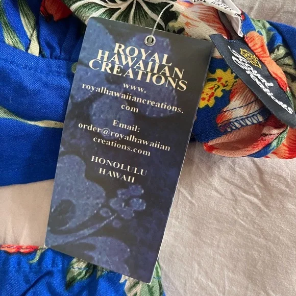 VTG ROYAL CREATIONS Women's Dress Set Hawaiian Hawaii Maxi Skirt Halter Top - Picture 3 of 5